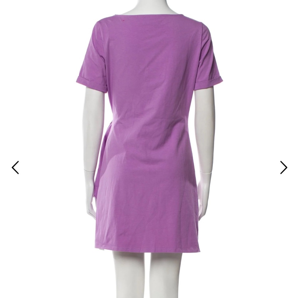 Sézane Bateau Neckline Mini Dress purple size XXL - Picture 2 of 11
